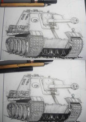 シェイファー流 戦車の描き方 漫画家かたやままこと のホームページ 楽天ブログ