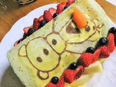 オラフのデコロールケーキ 晴れ ときどき手作り 楽天ブログ