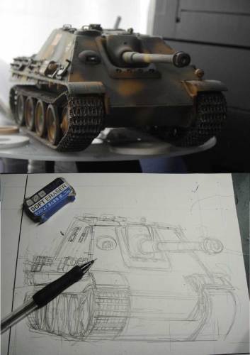 シェイファー流 戦車の描き方 漫画家かたやままこと のホームページ 楽天ブログ