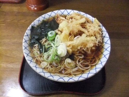 若葉＠川崎の天ぷらそば350円