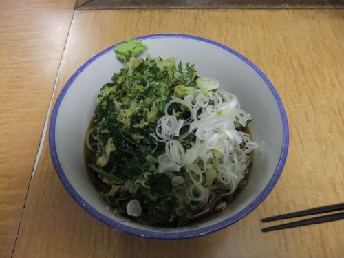 川一＠台東の春菊そば(冷し)１20120924.JPG