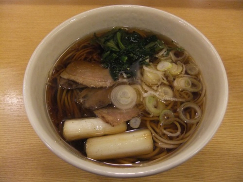 箱根そば本陣＠新宿駅の鴨南蛮そば550円１