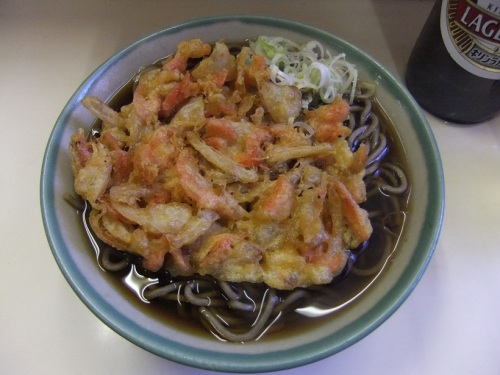 よっちゃん食堂＠浦安魚市場の天ぷらそば１20120826.JPG