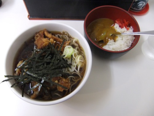 富貴＠八丁堀の鶏唐そば＋お茶碗カレー１20130507.JPG