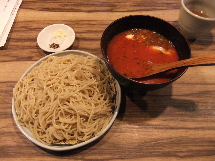 朱葉離＠亀戸のつけトマトそば850円１20131114.JPG