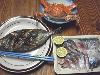 C:\fakepath\しめ鯖と渡り蟹.JPG