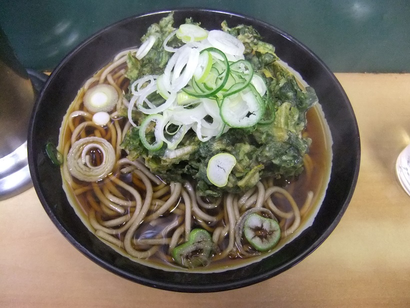 天亀そば＠神田の春菊天そば360円20140102.JPG