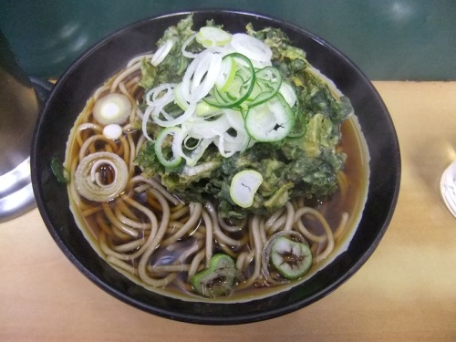 天亀そば＠神田の春菊天そば１