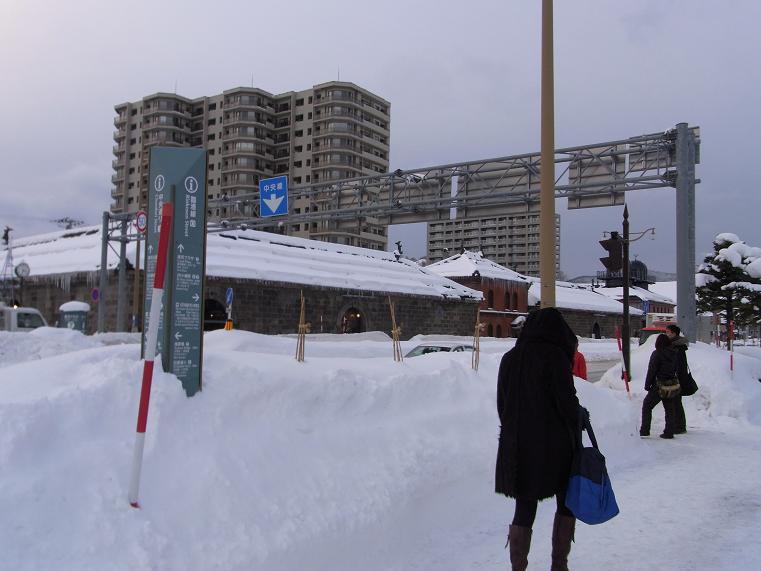 運河プラザ前の雪.JPG