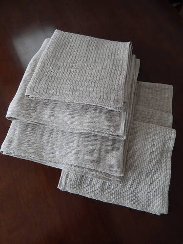 Wildberryの綿麻ワッフル タオル.JPG