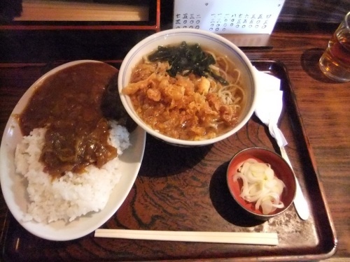 島根１丁目・かねきよのカレー・たぬき１20121127.JPG