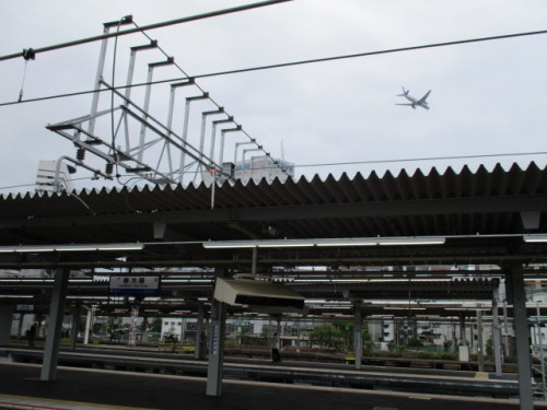 新大阪駅の飛行機