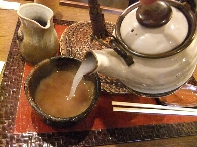 綾瀬１丁目・手打そば重吉のそば湯20120929.JPG