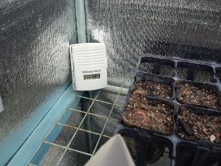 04簡易温室内のワイヤレス温度計（子機）