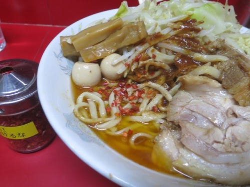 20150601_ラーメン二郎西台駅前店_小豚【油そば 味噌がけ】拡大 .JPG