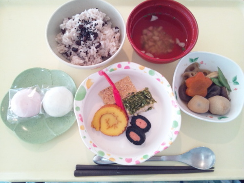 赤飯・２色松風焼き