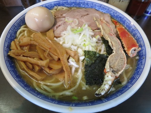 20131109_べんてん特製スープ（切りタラバ蟹･鯛）塩ラーメン玉子付web.JPG