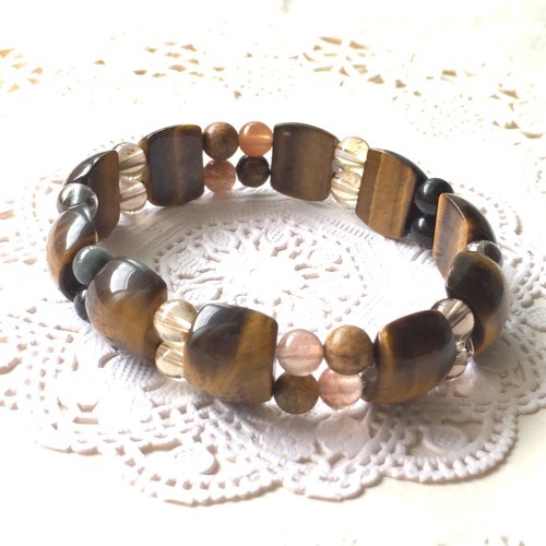 男性用タイガーアイ・ブレスレット