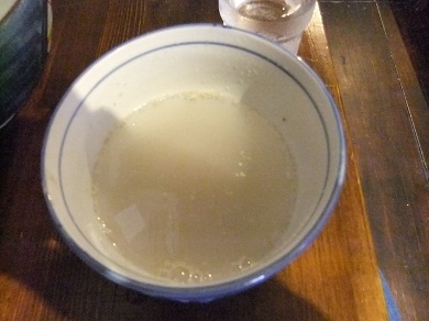 浅見製麺所＠新井薬師前のそば湯20120823.JPG