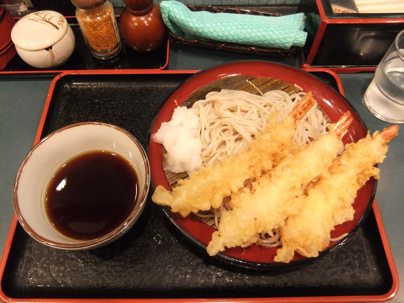 千住旭町・小諸そばの海老天そば460円１20131107.JPG