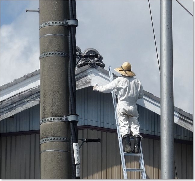 41白く塗るおっちゃん