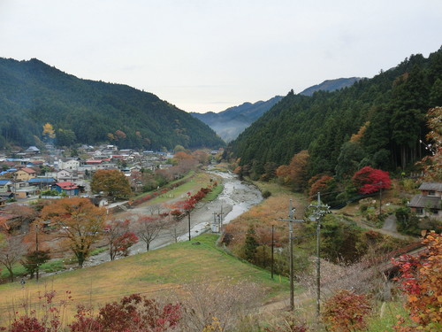 さわらびの湯から入間川