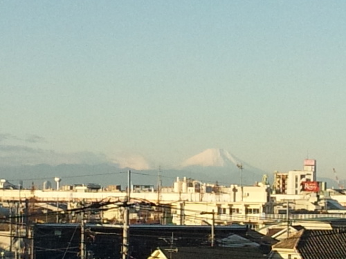 １２月１１日朝の富士山