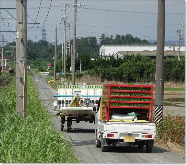 29その後ろに軽トラ