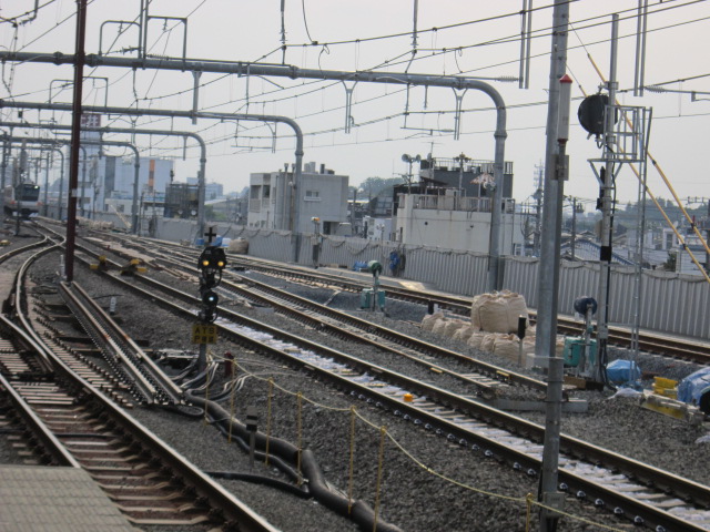 武蔵小金井駅構内の線路