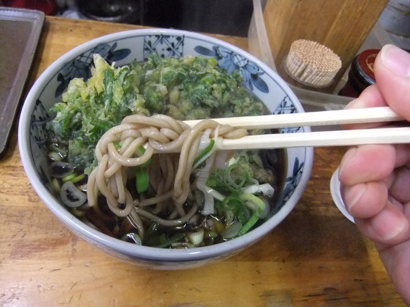 山田製麺所本店＠入谷の春菊天そば２20120918.JPG
