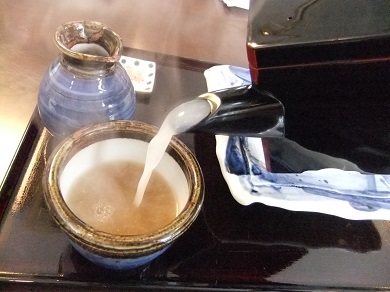 彦庵＠弘前のそば湯