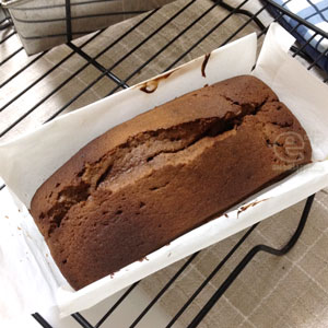 130425 cuocaガトーショコラミックスで　焼き上がり