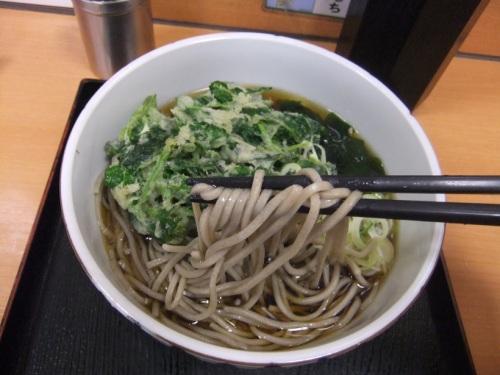 高幡そば高幡不動店のあしたば天そば２