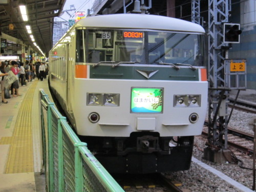 横浜駅のはまかいじ