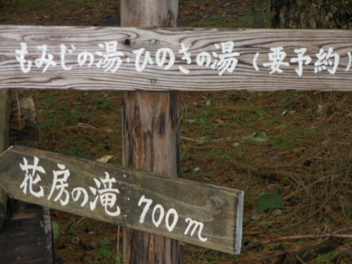 8.31旅行人山荘裏山の道標.JPG