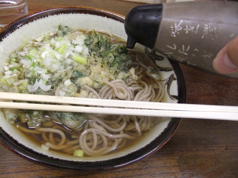 鈴家＠市川のかけそば＋春菊天３20121104.JPG