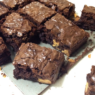 131117 アメリカのミックス粉でブラウニー作り