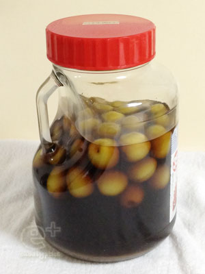 130626 黒糖梅酒 漬け始めて24日