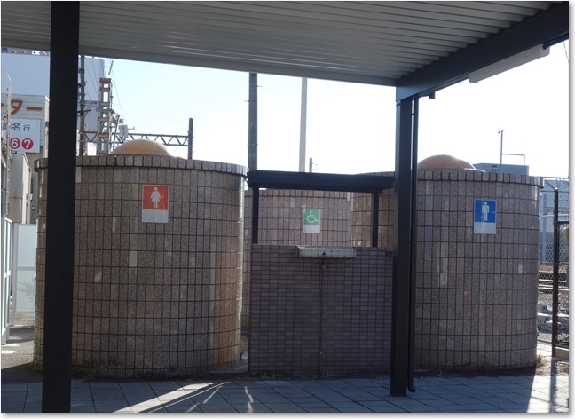 168駅前のトイレ