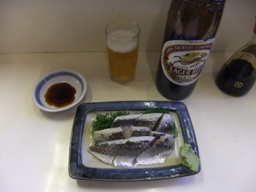 よっちゃん食堂＠浦安魚市場のアジ酢20120826.JPG