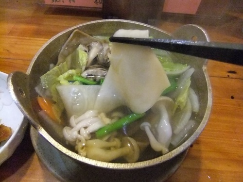 ふわり＠八戸屋台村みろく横丁のそばかっけ２