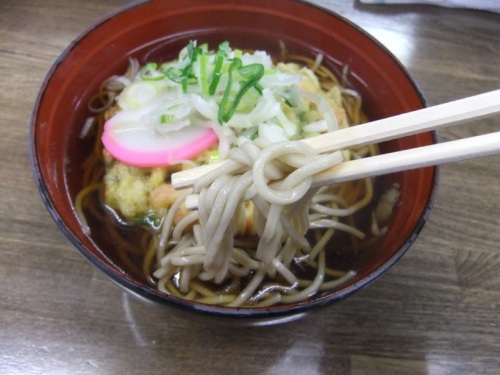 港ばやし＠JR土崎駅の天ぷらそば