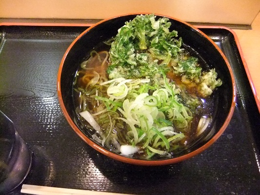 めとろ庵錦糸町店の春菊天そば１20120305.JPG