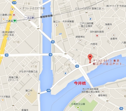 今井橋そば店の地図