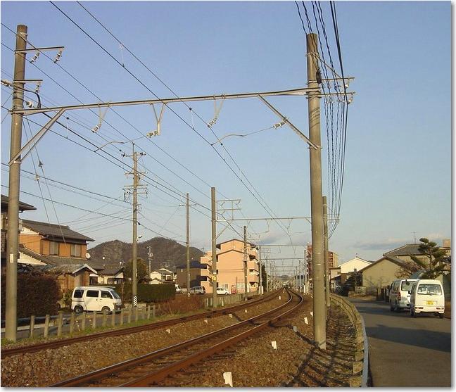 08カーブする線路