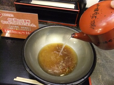 小諸そば日本橋本店のそば湯