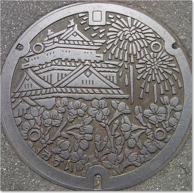 39岡崎城と花火