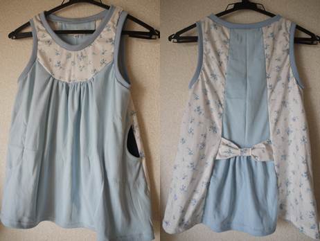 バックリボンチュニック　水色花柄.jpg