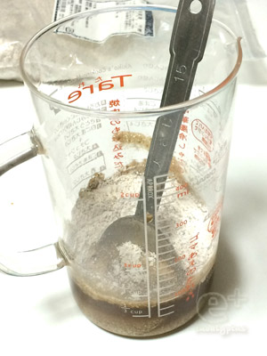 140804 梅シロップ＋ライ麦全粒粉＋水