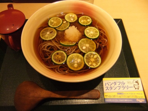 蕎香＠エキュート上野の冷かけすだちおろしそば１20120725.JPG